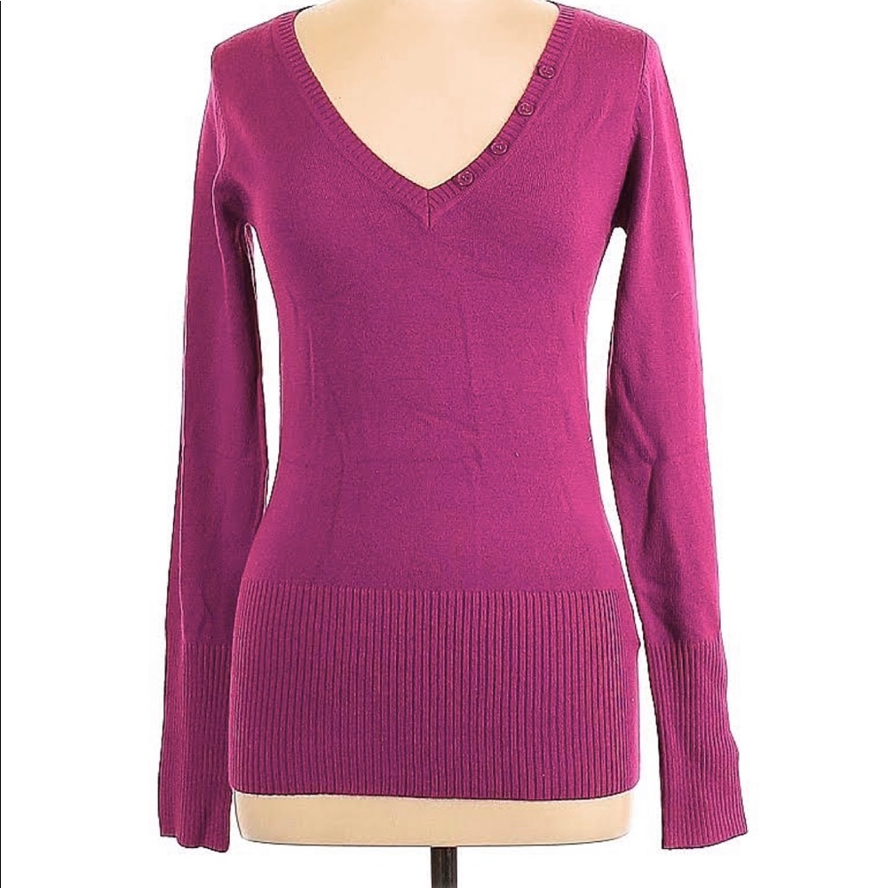Cashmere(ish) V neck Sweater